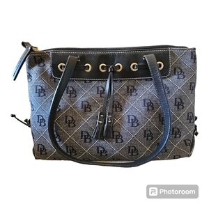 Dooney & Bourke Monogram Leather Shoulder Bag